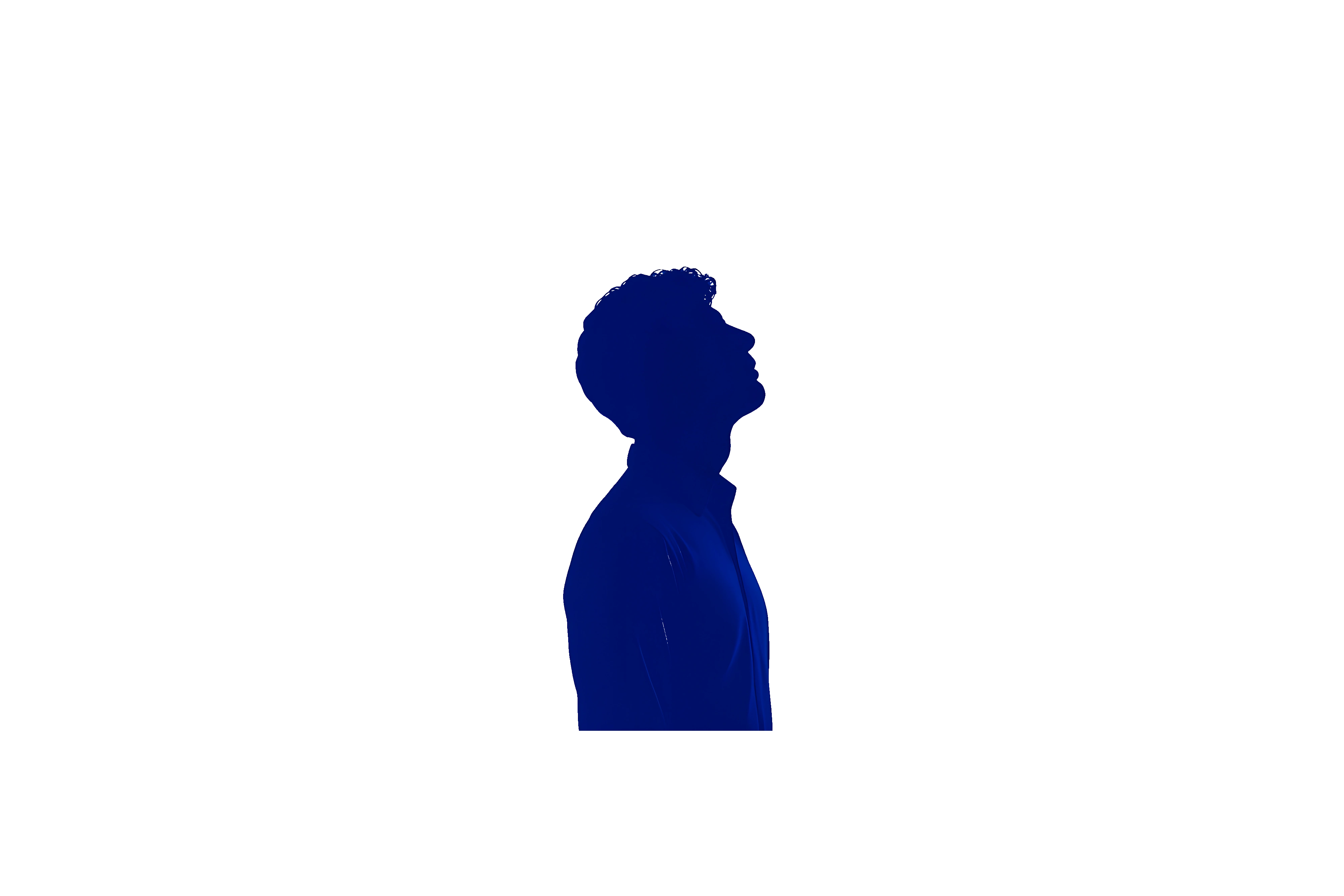 Man looking up